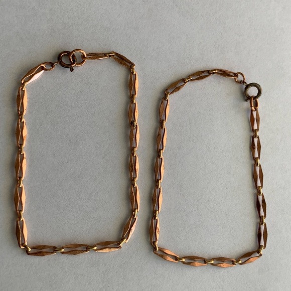 EUC vintage fancy SOLID COPPER necklace / bracelets - Picture 11 of 13